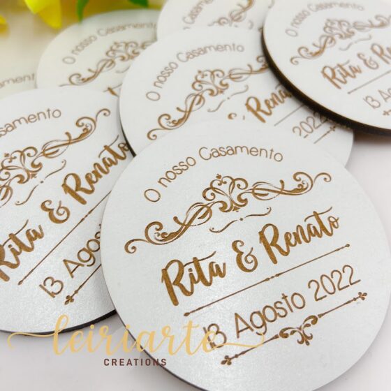 Bases de Copos Personalizadas para Casamento - Image 5