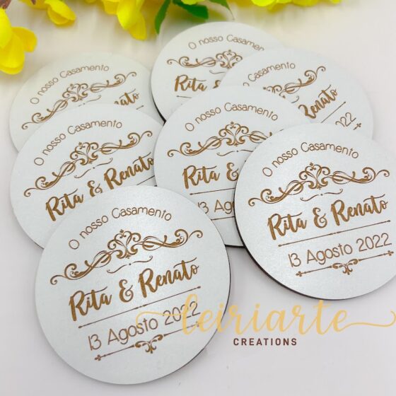 Bases de Copos Personalizadas para Casamento - Image 4