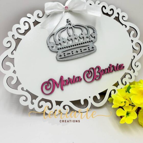 Placa Personalizada com Coroa