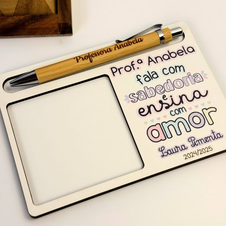 Porta Bloco com Caneta Personalizado