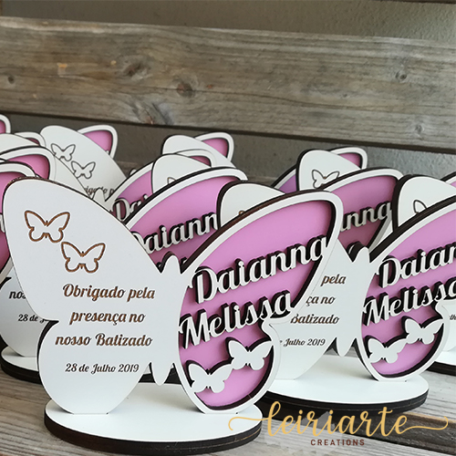 Lembrança de Batizado – Borboleta Personalizada