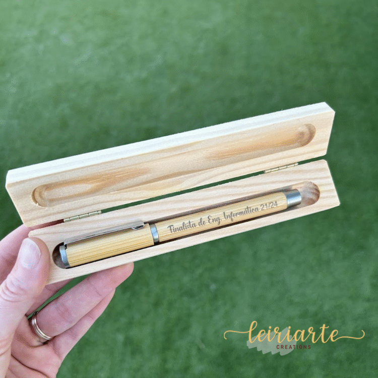 Caixa e Caneta Personalizadas com Gravação a Laser