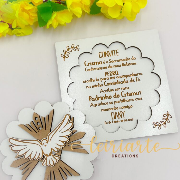 Convite Personalizado Pomba
