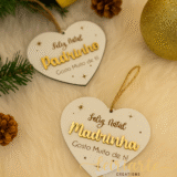 Coração Feliz Natal Personalizado